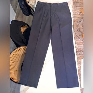 Perry Ellis Portfolio  Dress Pant Men’s size 34-32” Dark Gray Plaid check